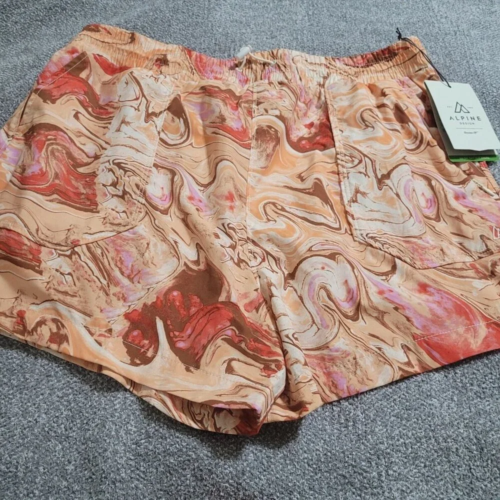 NWT Alpine Design Woven Shorts Shortie Womens Large UPF 50+ Ecodry 3.5 Inseam‎